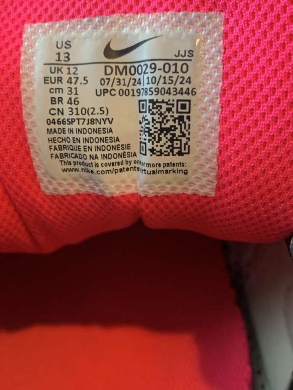 Nike Men's Gray & Pink Air Max Style Athletic Sneakers - Picture 3 of 3